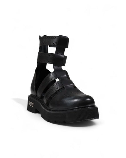 Cult Black Leather Sandals