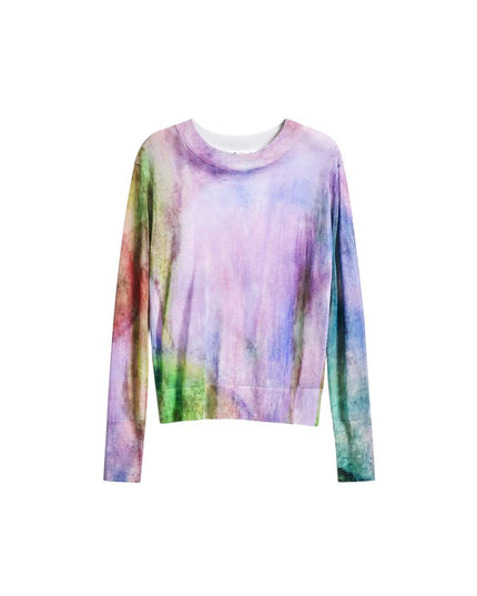 Desigual Purple Viscose Sweatshirt