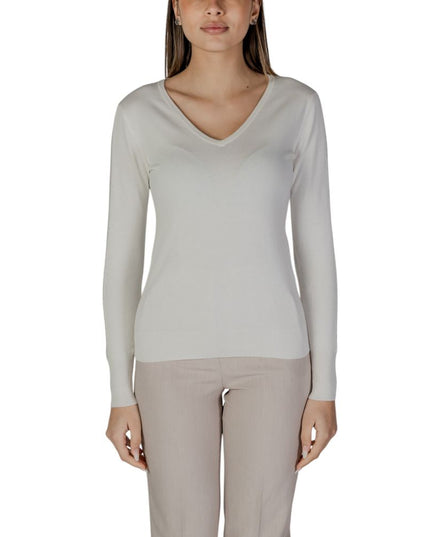 Street One Cream Viscose Long Sleeve T-Shirt