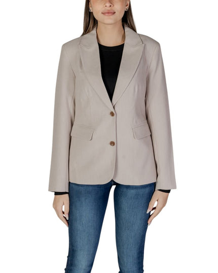 Only Beige Recycled Polyester Blazer