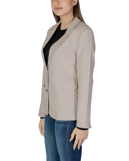 Only Beige Recycled Polyester Blazer
