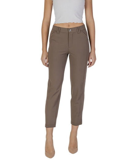 Street One Brown Polyester Pant
