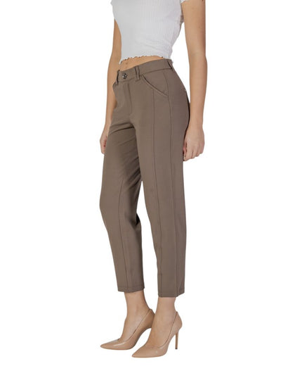 Street One Brown Polyester Pant