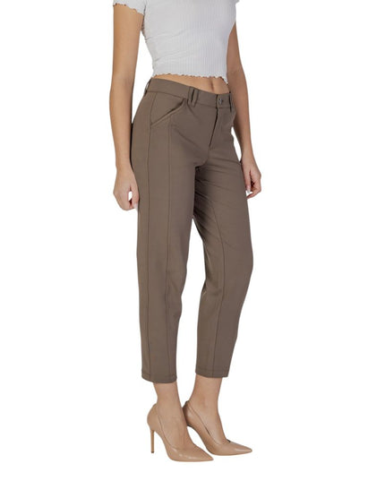 Street One Brown Polyester Pant