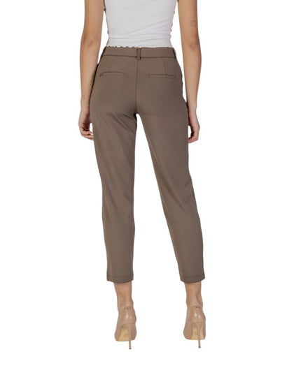 Street One Brown Polyester Pant