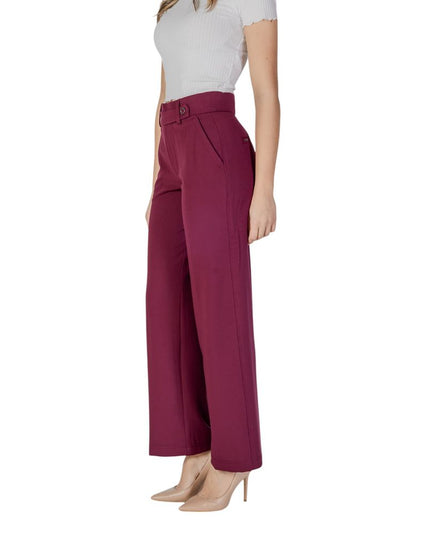 Street One Purple Viscose Casual Pants