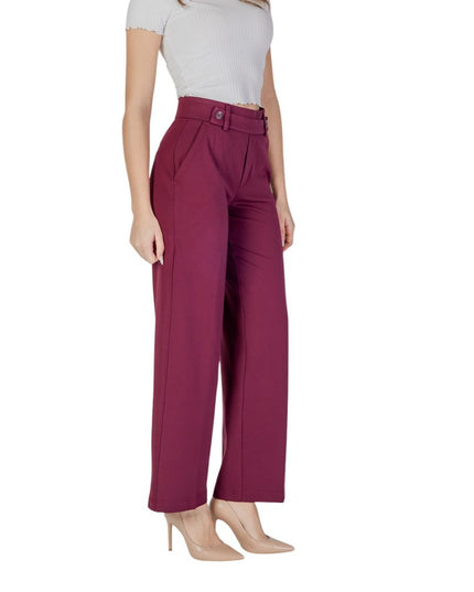 Street One Purple Viscose Casual Pants