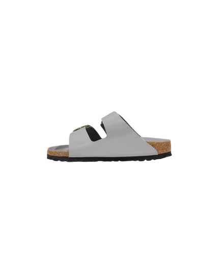 Birkenstock Gray Leather Slippers