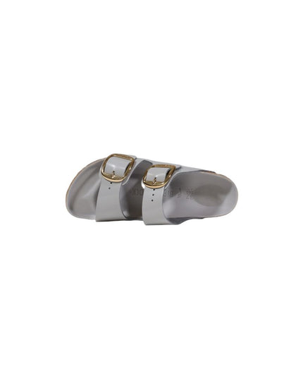Birkenstock Gray Leather Slippers