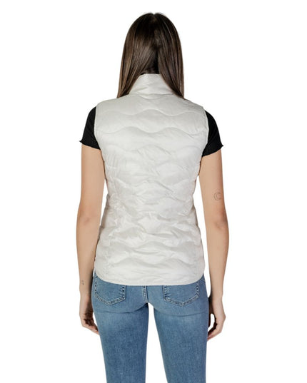 Blauer White Polyamide Sleveless Jacket
