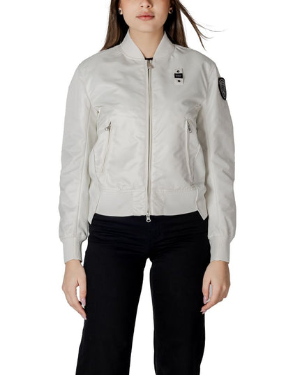Blauer White Polyamide Bomber