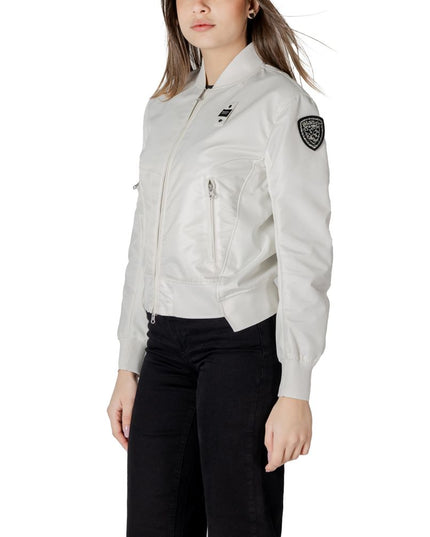 Blauer White Polyamide Bomber
