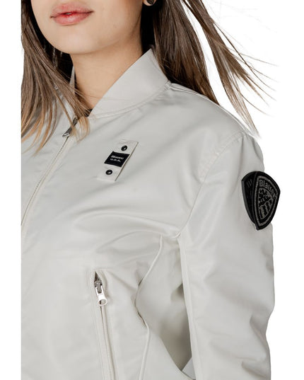 Blauer White Polyamide Bomber