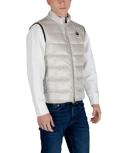 Blauer Gray Polyamide Sleveless Jacket