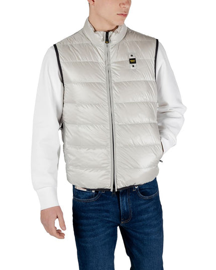 Blauer Gray Polyamide Sleveless Jacket