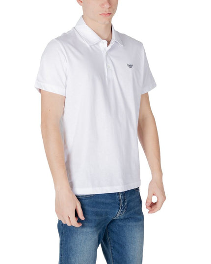Emporio Armani Underwear White Cotton Polo Shirt