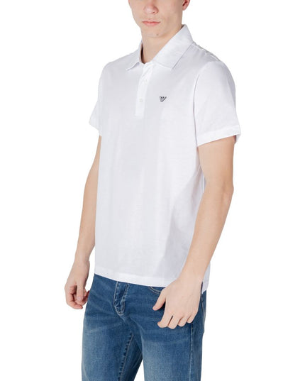 Emporio Armani Underwear White Cotton Polo Shirt