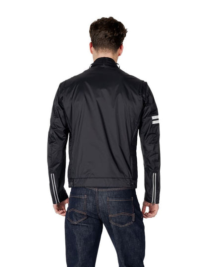 Blauer Black Polyamide Biker Jacket