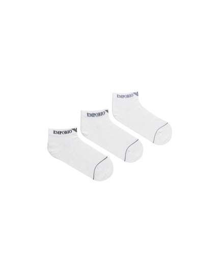 Emporio Armani Underwear White Cotton Sock