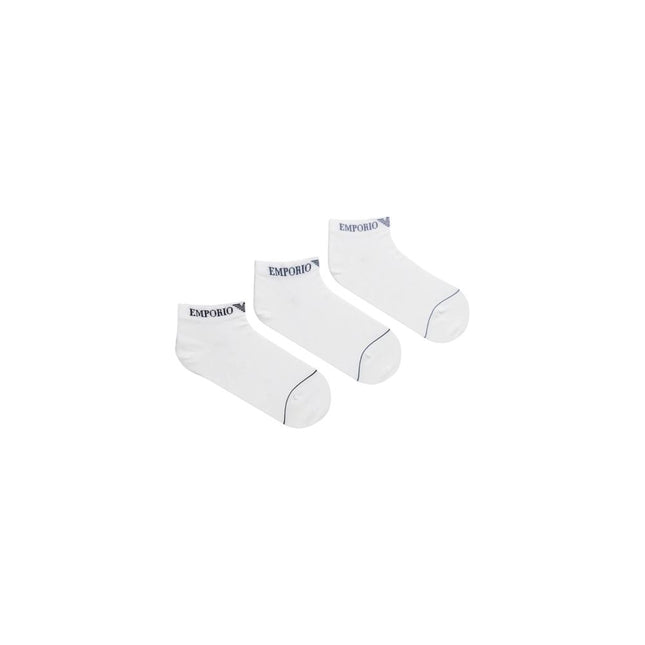 Emporio Armani Underwear White Cotton Sock