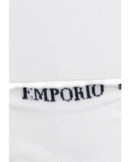 Emporio Armani Underwear White Cotton Sock