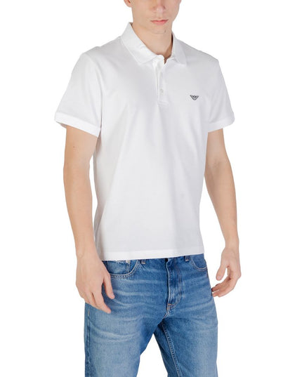 Emporio Armani Underwear White Cotton Polo Shirt