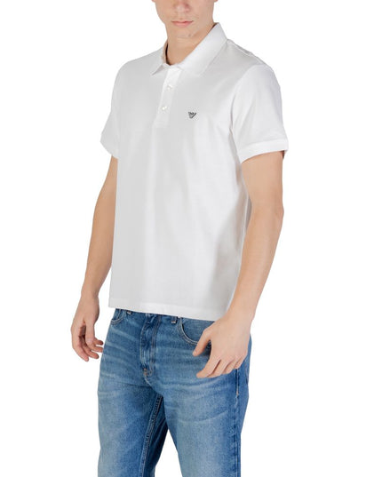Emporio Armani Underwear White Cotton Polo Shirt