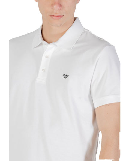 Emporio Armani Underwear White Cotton Polo Shirt
