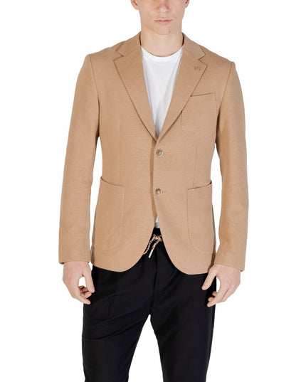 Gianni Lupo Beige Cotton Blazer