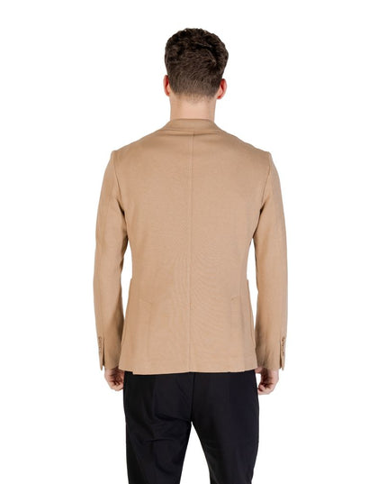 Gianni Lupo Beige Cotton Blazer