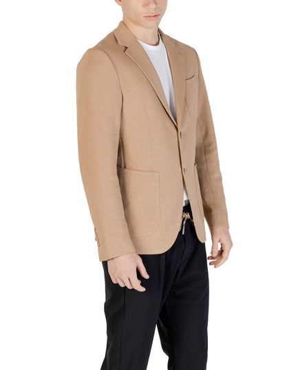 Gianni Lupo Beige Cotton Blazer