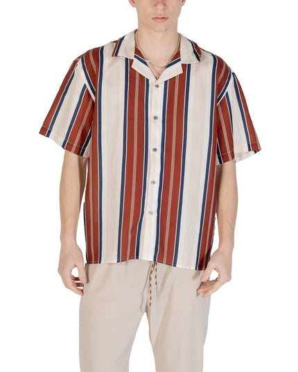 Gianni Lupo Beige Linen Shortsleeve Shirt