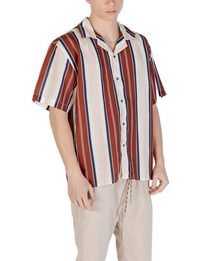 Gianni Lupo Beige Linen Shortsleeve Shirt