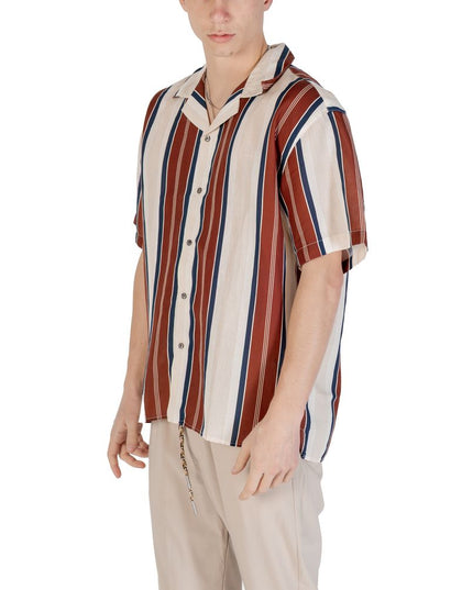 Gianni Lupo Beige Linen Shortsleeve Shirt