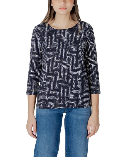 Street One Blue Viscose Long Sleeve T-Shirt