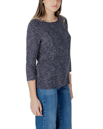 Street One Blue Viscose Long Sleeve T-Shirt