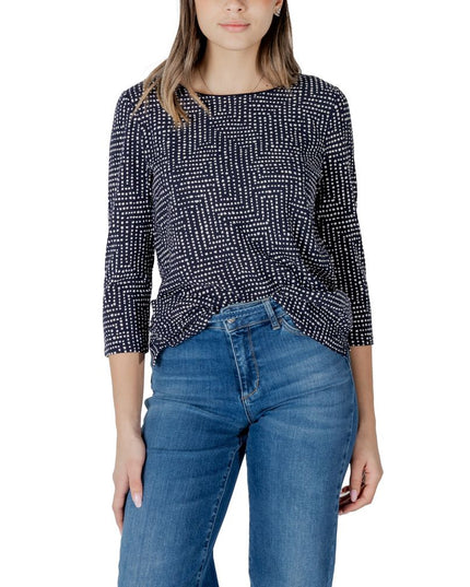 Street One Blue Viscose Long Sleeve T-Shirt