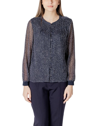 Street One Blue Polyester Blouse
