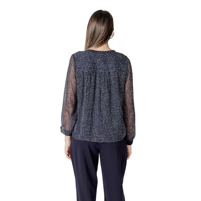 Street One Blue Polyester Blouse