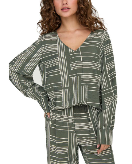 Jacqueline De Yong Green Viscose Blouse