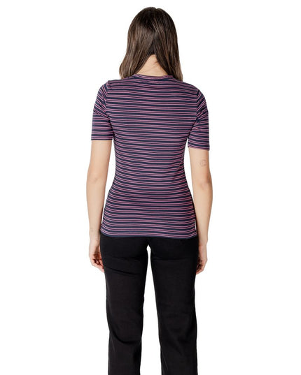 ICHI Bicolor Cotton T-Shirt