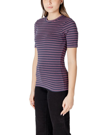 ICHI Bicolor Cotton T-Shirt