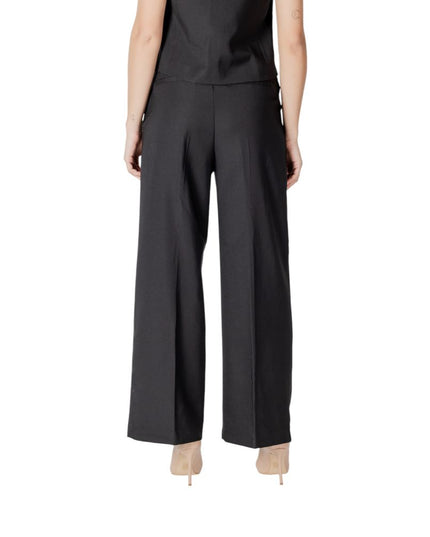 ICHI Black Polyester Pant