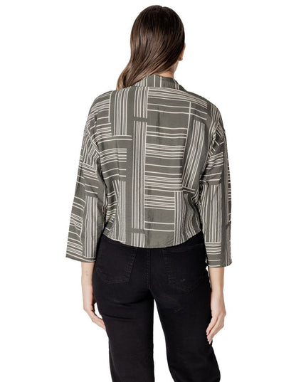 Jacqueline De Yong Green Viscose Blouse