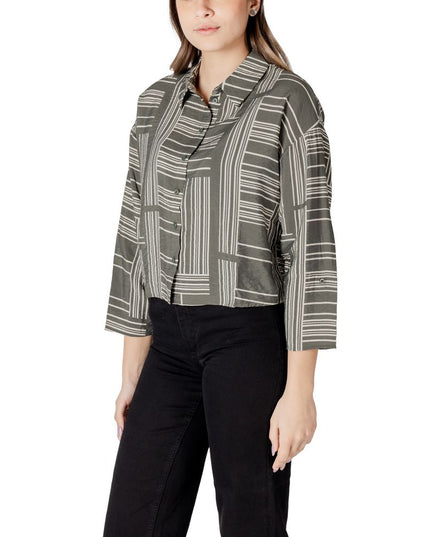 Jacqueline De Yong Green Viscose Blouse