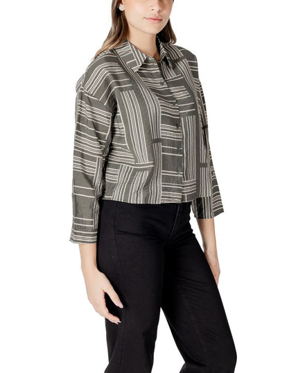 Jacqueline De Yong Green Viscose Blouse