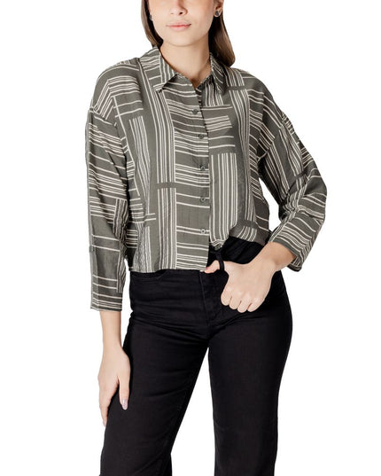 Jacqueline De Yong Green Viscose Blouse