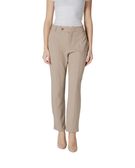 Street One Beige Viscose Pant