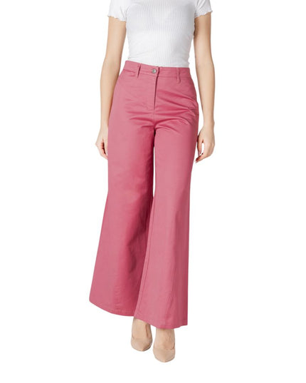 ICHI Pink Cotton Pant