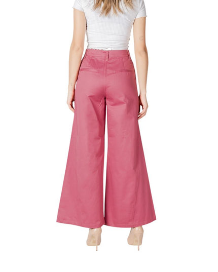 ICHI Pink Cotton Pant